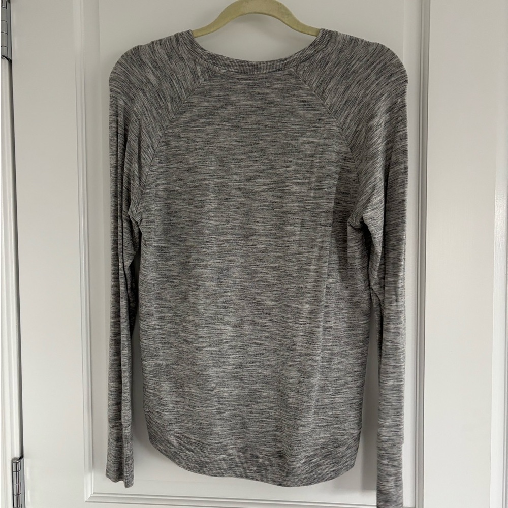 Athleta Heather Gray Lightweight Pullover - image 2